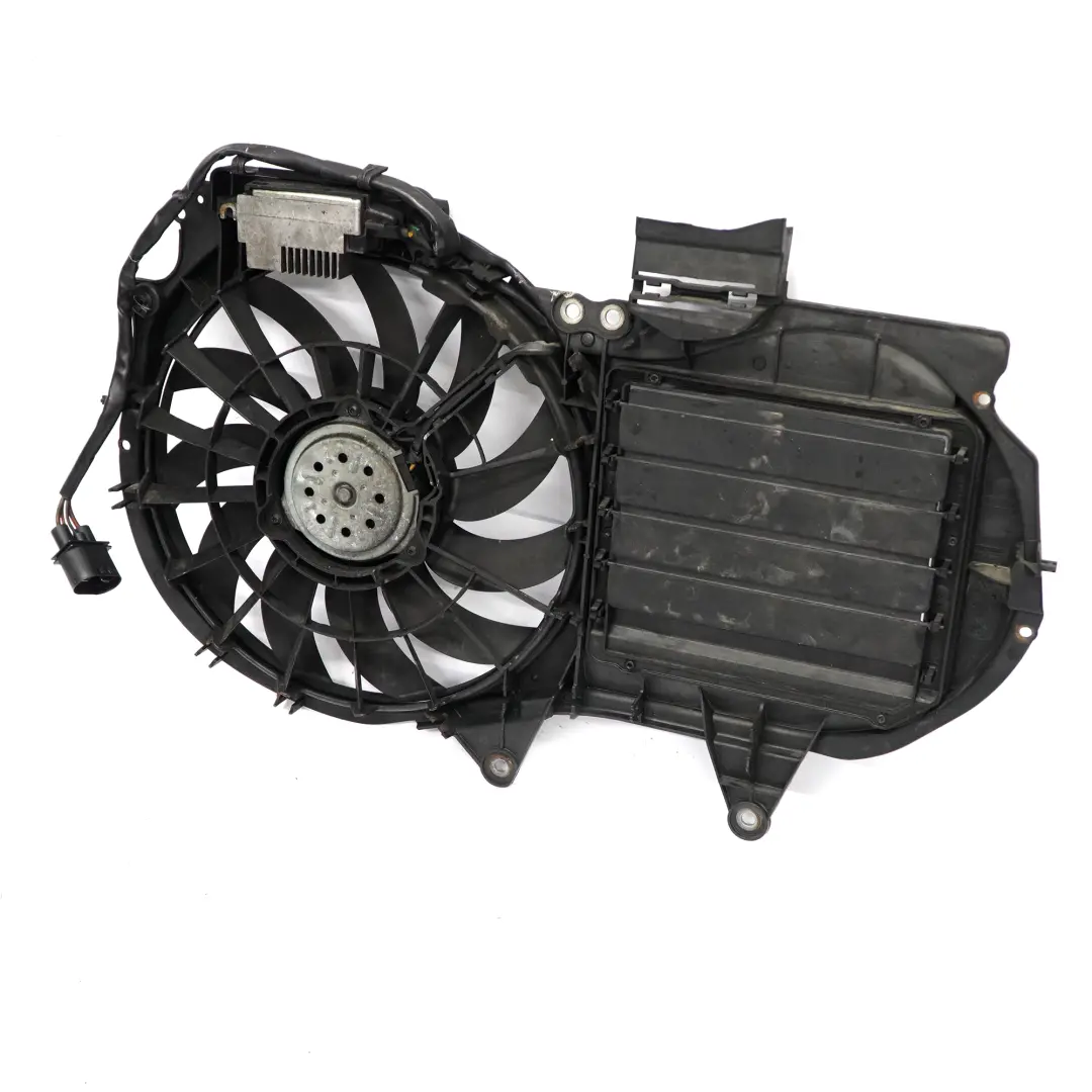 Audi A4 B7 2.0 TDI Engine Cooling Radiator Fan Shroud Motor Unit - SKU 8E0121205AE - Part number 8E0121205AE