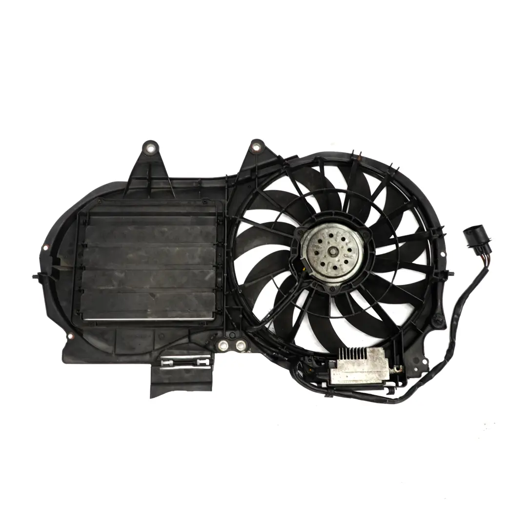 Audi A4 B7 2.0 TDI Engine Cooling Radiator Fan Shroud Motor Unit - SKU 8E0121205AE - Part number 8E0121205AE