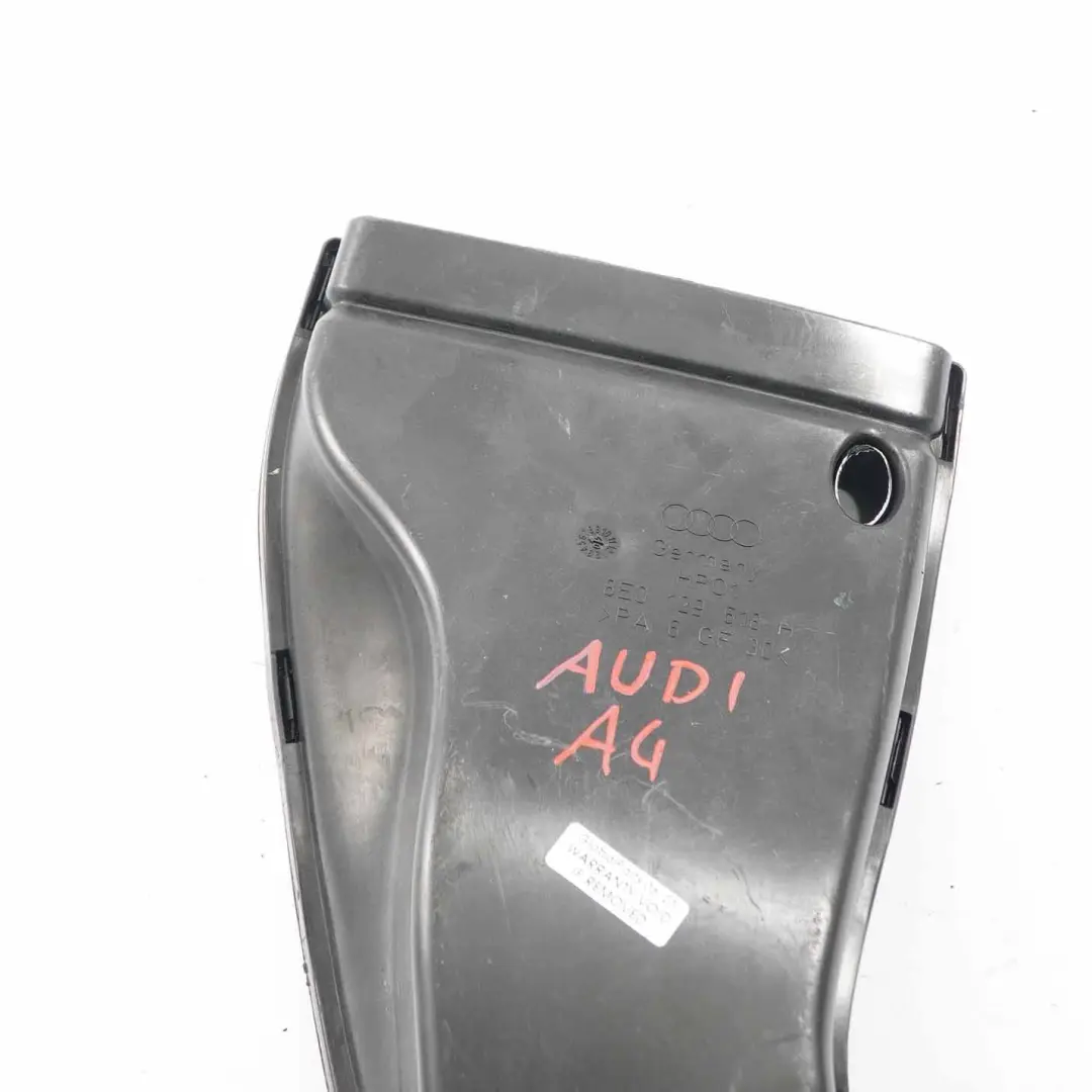 Audi A4 B6 B7 Air Intake Channel Guide Duct Hose Pipe - SKU 8E0129618H - Part number 8E0129618H
