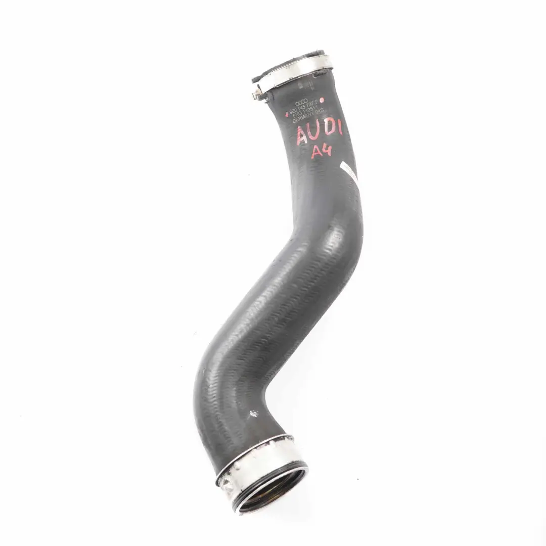 Intake Hose Pipe to Audi A4 B7 2.0 TDI Diesel Turbo Intercooler Air with Part number 8E0145737F Audi A4 B7 2.0 TDI Diesel Turbo Intercooler Air Intake Hose Pipe - SKU 8E0145737F - Part number 8E0145737F