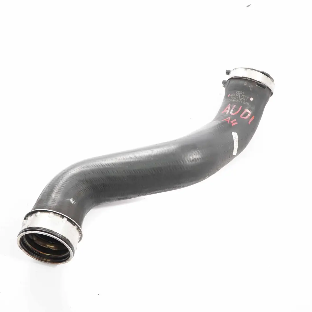 Audi A4 B7 2.0 TDI Tuyau d'admission d'air l'intercooler du turbo - SKU 8E0145737F - Numéro de pièce 8E0145737F