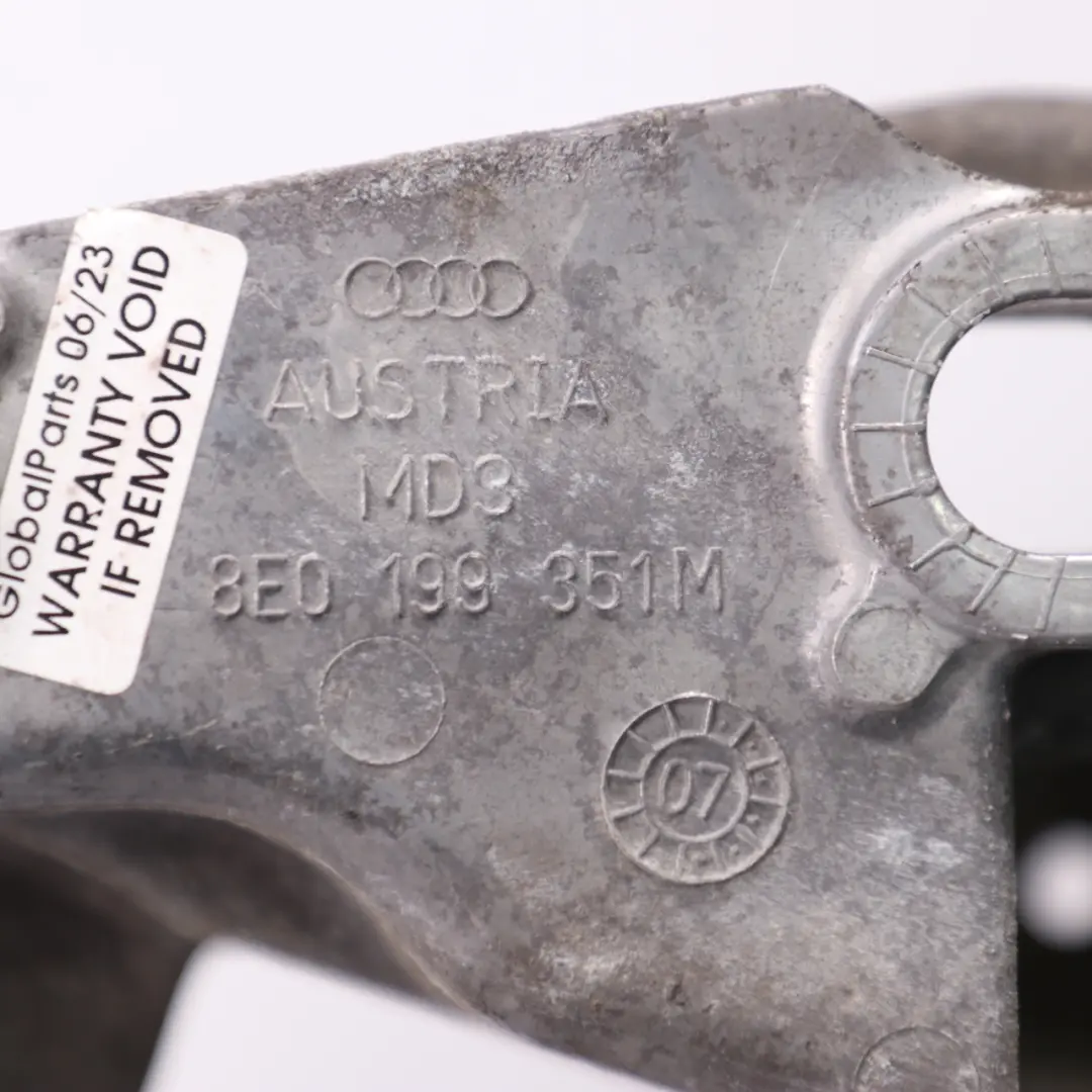 Łapa Wspornik Mocowanie Silnika Lewy Lewo do Audi A4 B7 2.0 TDI o numerze 8E0199351M Audi A4 B7 2.0 TDI Łapa Wspornik Mocowanie Silnika Lewy Lewo - SKU 8E0199351M - Numer Części 8E0199351M