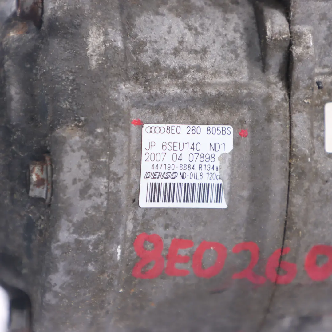 Klimaanlage Kompressor A/C Pumpe für Audi Volkswagen Seat Skoda mit Teilenummer 8E0260805BS Audi Volkswagen Seat Skoda Klimaanlage Kompressor A/C Pumpe - SKU 8E0260805BS - Teilenummer 8E0260805BS