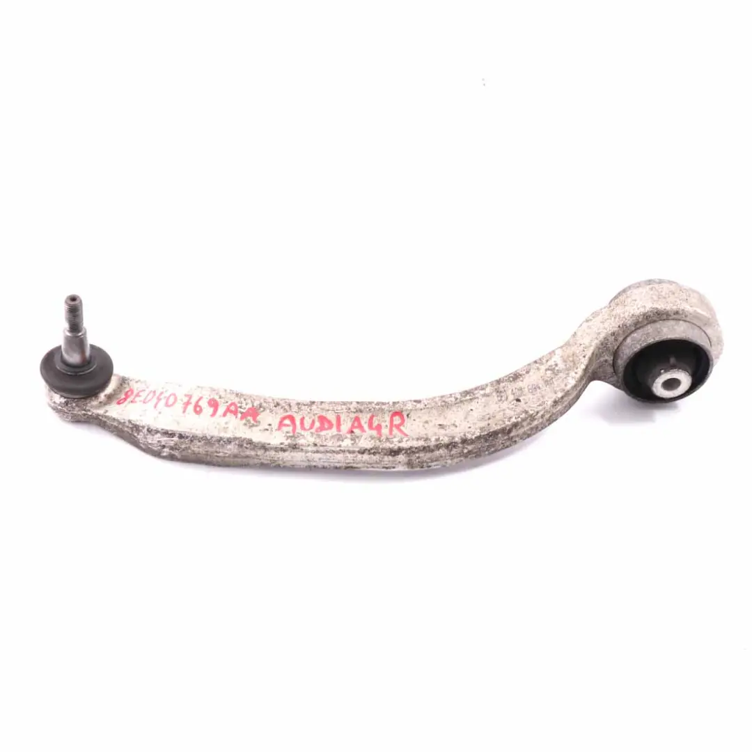Front Axle Lower Wishbone Control Arm Right O/S to Audi A4 B8 Avant with Part number 8E0407694AA Audi A4 B8 Avant Front Axle Lower Wishbone Control Arm Right O/S - SKU 8E0407694AA - Part number 8E0407694AA