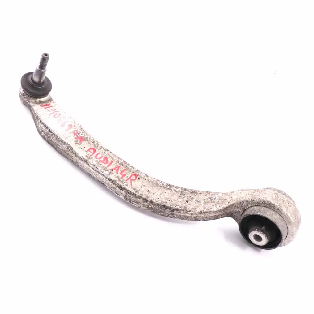 Front Axle Lower Wishbone Control Arm Right O/S to Audi A4 B8 Avant with Part number 8E0407694AA Audi A4 B8 Avant Front Axle Lower Wishbone Control Arm Right O/S - SKU 8E0407694AA - Part number 8E0407694AA