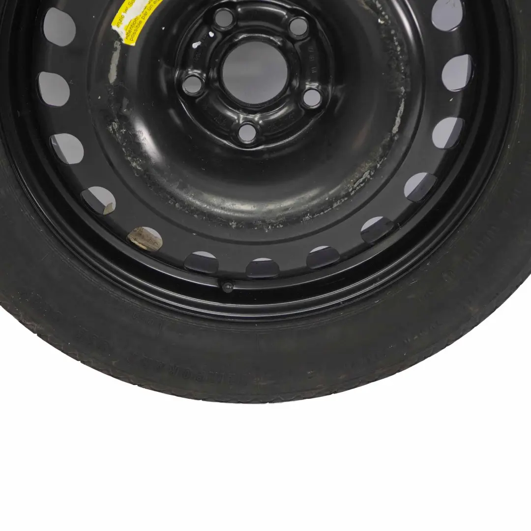  Ruota scorta Audi A4 B7 compatta acciaio R17 4J Continental 125/80 - SKU 8E0601027C - Numero di parte 8K0601027B