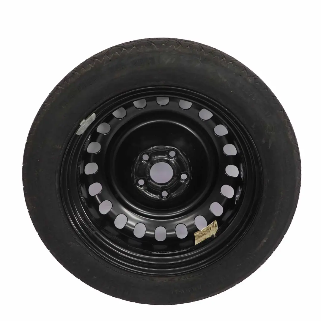 Spare Wheel Audi A4 B7 Compact Wheel Steel R17 4J Continental 125/80 to with Part number 8K0601027B Spare Wheel Audi A4 B7 Compact Wheel Steel R17 4J Continental 125/80 - SKU 8E0601027C - Part number 8K0601027B