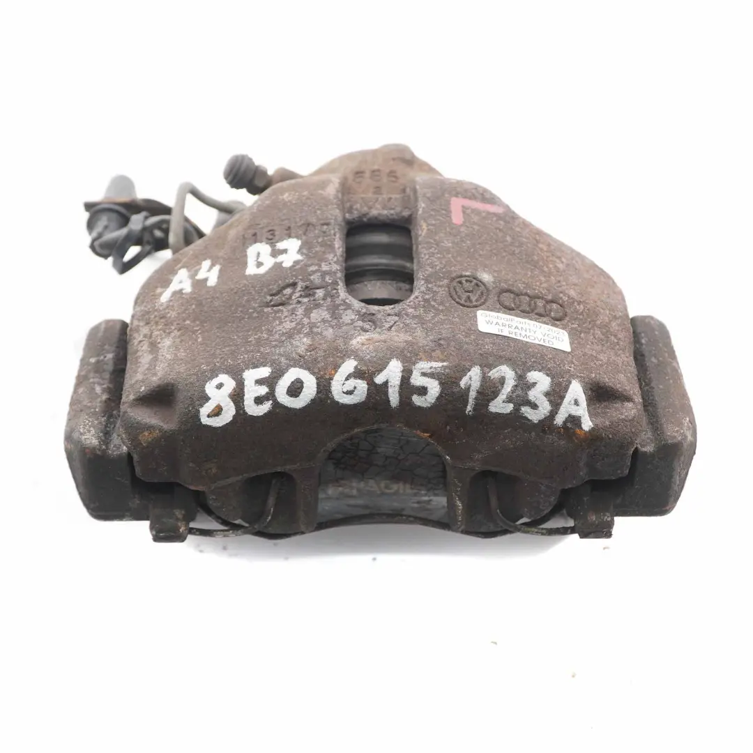 Audi A4 B7 Pinza freno anteriore sinistra Unità freno Alloggiamento - SKU 8E0615123A - Numero di parte 8E0615123A