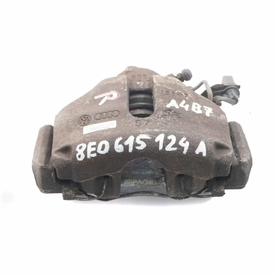 Etrier de frein avant droite Boîtier de l'unité freinage pour Audi A4 B7 à propos du numéro de pièce 8E0615124A Audi A4 B7 Etrier de frein avant droite Boîtier de l'unité freinage - SKU 8E0615124A - Numéro de pièce 8E0615124A