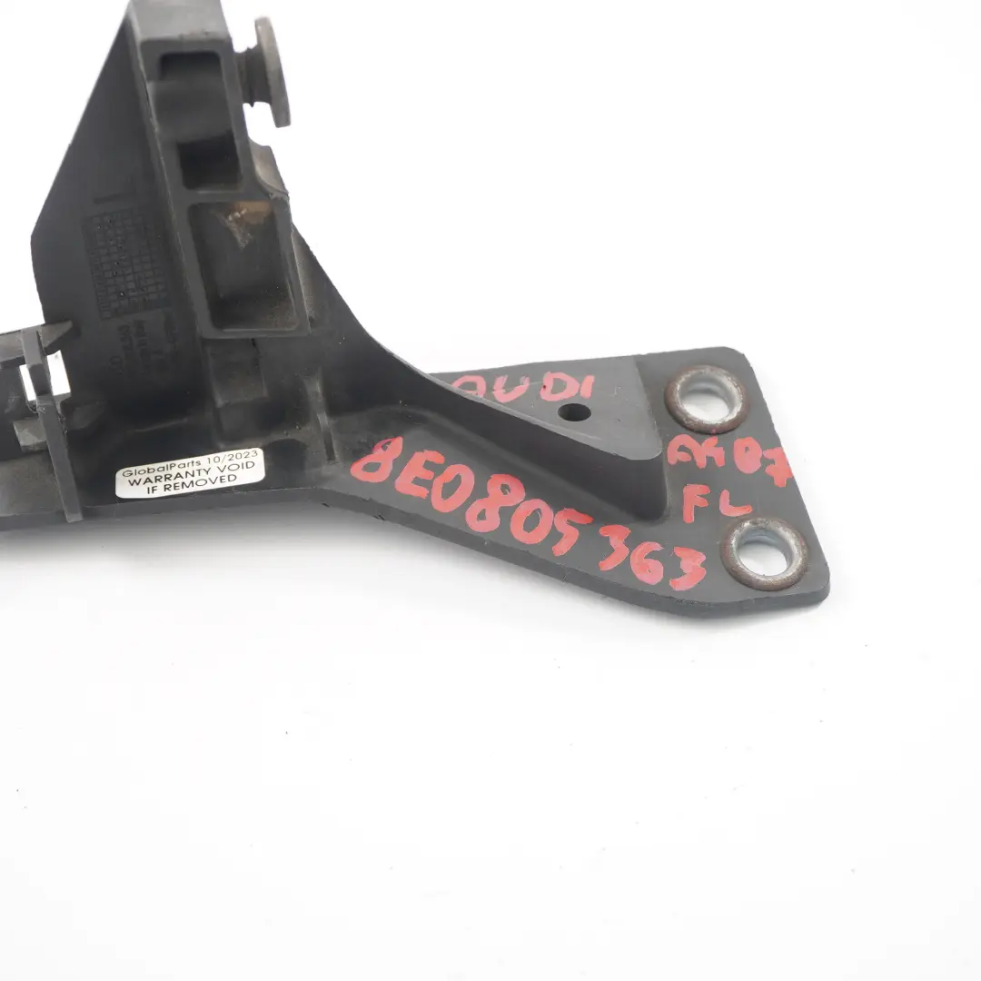 Support de pare-chocs pour phares avant gauche pour Audi A4 B7 à propos du numéro de pièce 8E0805363 Audi A4 B7 Support de pare-chocs pour phares avant gauche - SKU 8E0805363 - Numéro de pièce 8E0805363