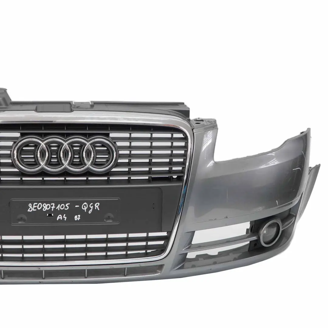 Audi A4 B7 Front Bumper Panel Cover Quartz Grey Metallic - LY7G - SKU 8E0807105-QGR - Part number 8E0807105