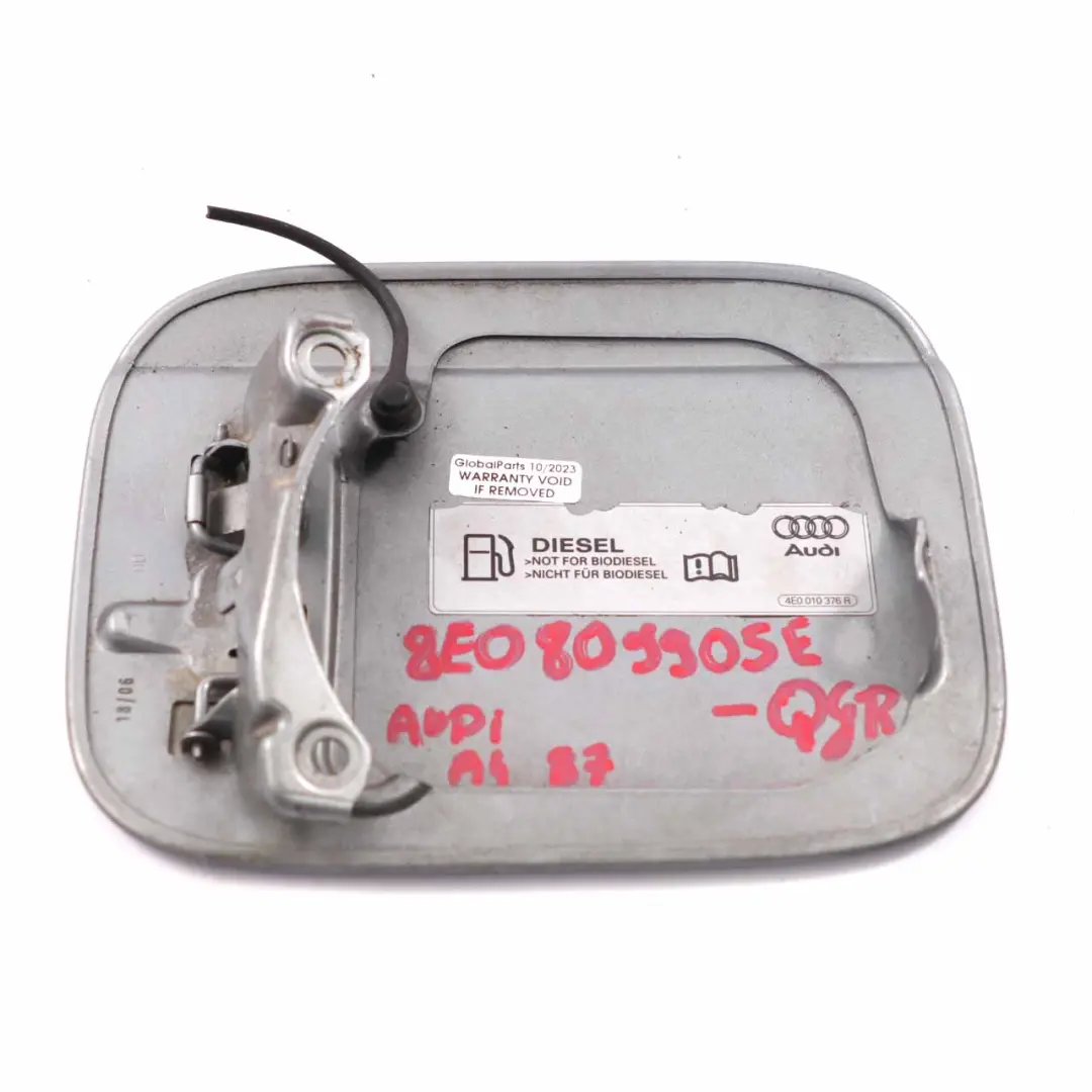 Audi A4 B7 Fuel Filler Flap Tank Cap Cover Quartz Grey - LY7G - SKU 8E0809905E-QGR - Part number 8E0809905E