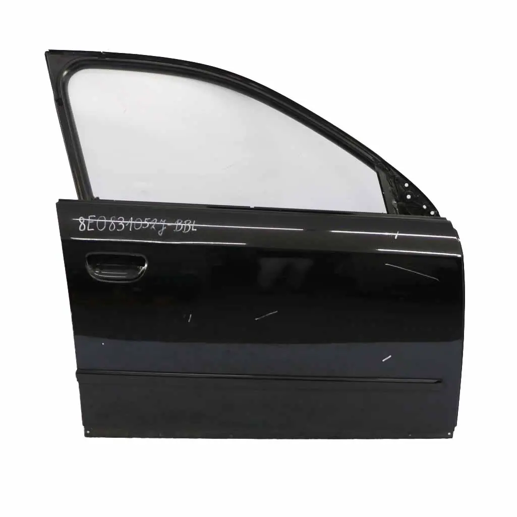 Porta anteriore destra nero brillante - LY9B per Audi A4 con numero di parte 8E0831052J Audi A4 Porta anteriore destra nero brillante - LY9B - SKU 8E0831052J-BBL - Numero di parte 8E0831052J