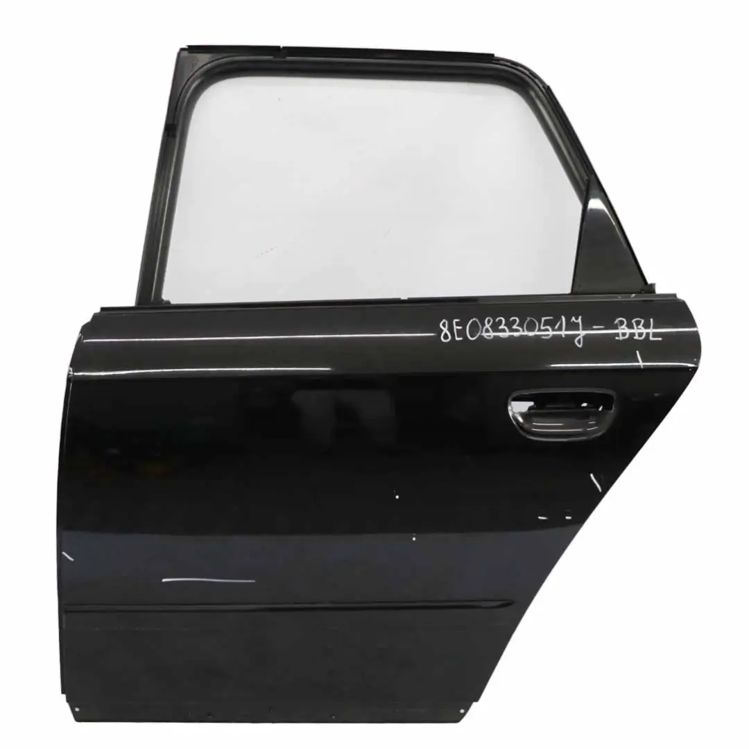 Rear Door Audi A4 Avant Left N/S Brilliant Black - LY9B - SKU 8E0833051J-BBL - Part number 8E0833051J