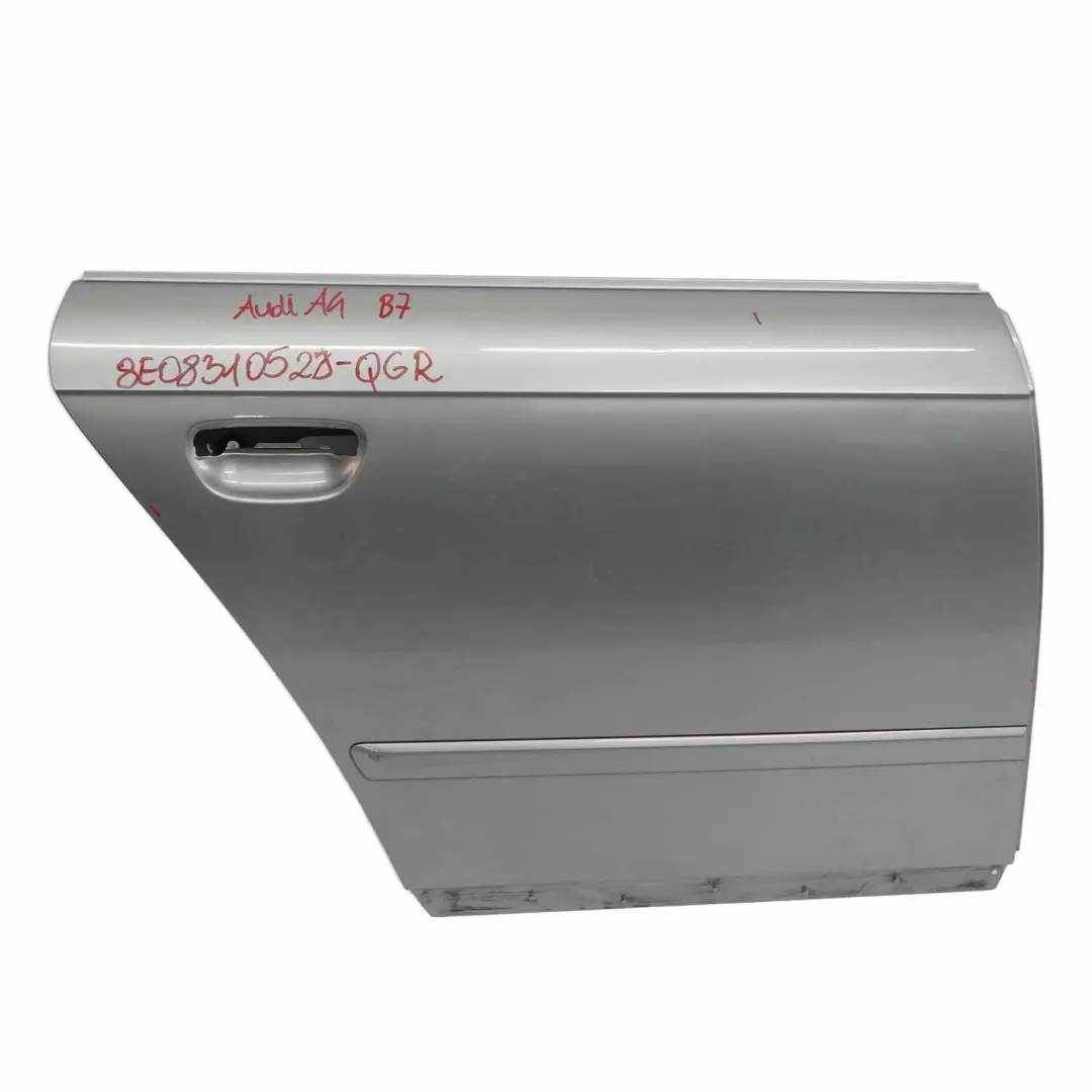 Rear Door Audi A4 Avant Right O/S Quartz Grey Metallic - LY7G - SKU 8E0833052J-QGR - Part number 8E0833052J