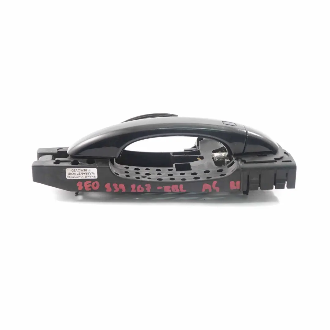 Audi A4 B8 Halte griff hintere Tür rechts außen Brillantschwarz Metallic LY9B - SKU 8E0839207-BBL - Teilenummer 8E0839207