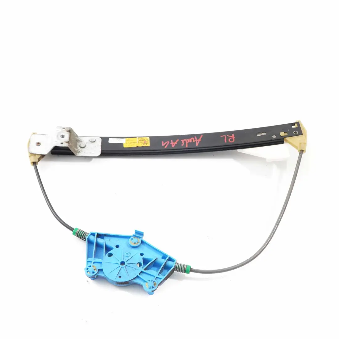 Audi A4 B7 Window Lifter Rear Door Left N/S Regulator Mechanism - SKU 8E0839461B - Part number 8E0839461B