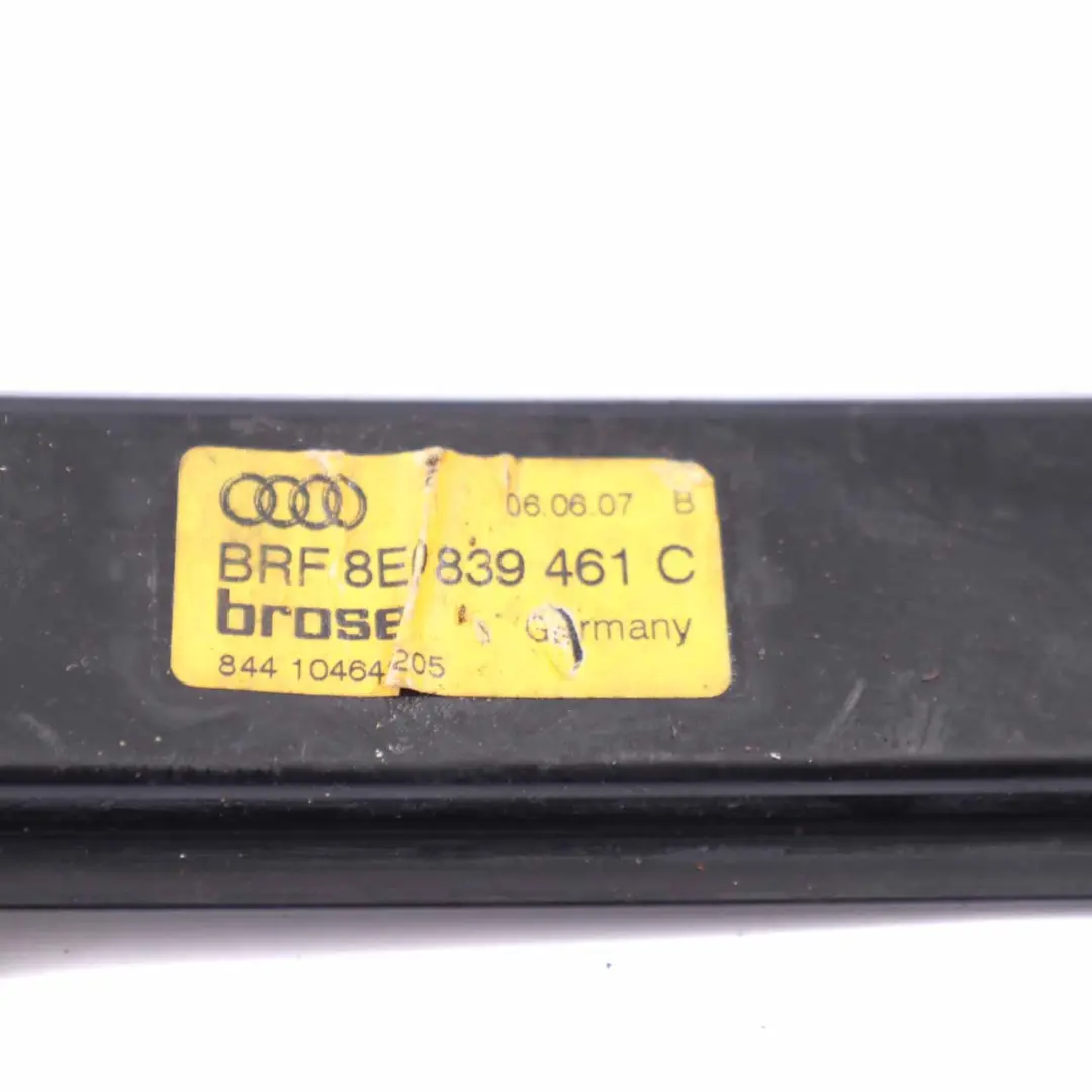 Audi A4 B7 Window Lifter Rear Door Left N/S Regulator Mechanism - SKU 8E0839461C - Part number 8E0839461C