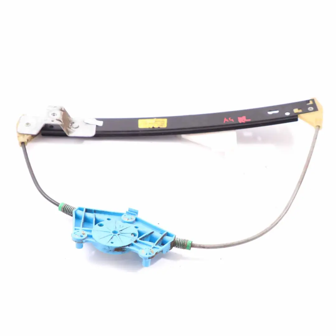 Fensterheber hintere Tür links Regulator Mechanismus für Audi A4 B7 mit Teilenummer 8E0839461C Audi A4 B7 Fensterheber hintere Tür links Regulator Mechanismus - SKU 8E0839461C - Teilenummer 8E0839461C