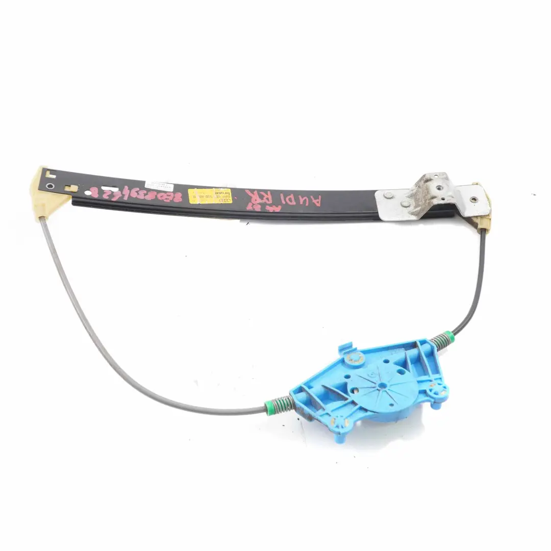 Audi A4 B7 Window Lifter Rear Door Right O/S Regulator Mechanism - SKU 8E0839462B - Part number 8E0839462B