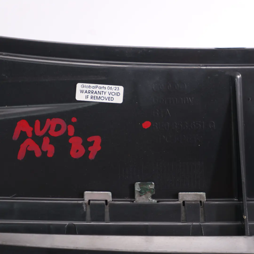  Rejilla Delantera Audi A4 B7 Radiador Embellecedor Panel Cromo 8E0 853 651 Q - SKU 8E0853651Q - Número de pieza 8E0853651Q