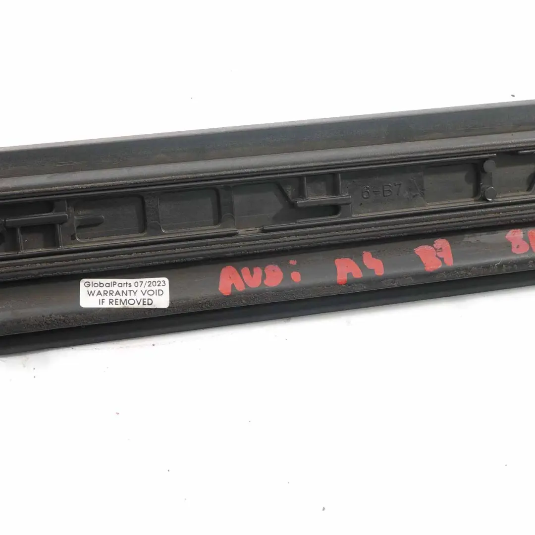 Door Trim Cover Strip Rear Right O/S Brushed Aluminium to Audi A4 with Part number 8E0853969E Audi A4 Door Trim Cover Strip Rear Right O/S Brushed Aluminium - SKU 8E0853969E - Part number 8E0853969E