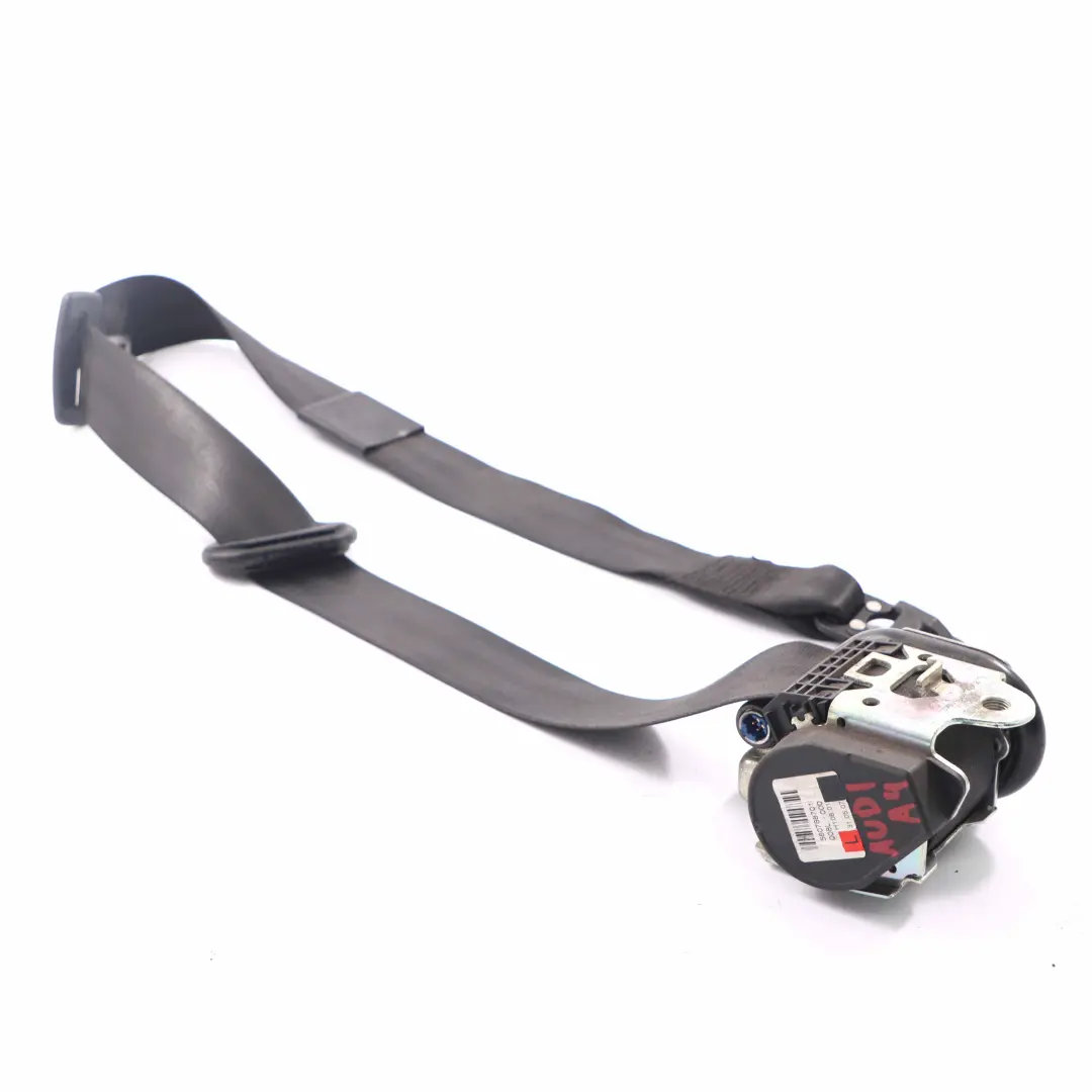 Belt Front Upper Seatbelt Black Left N/S to Audi A4 B7 Seat with Part number 8E0857705G Audi A4 B7 Seat Belt Front Upper Seatbelt Black Left N/S - SKU RHD-8E0857705G - Part number 8E0857705G