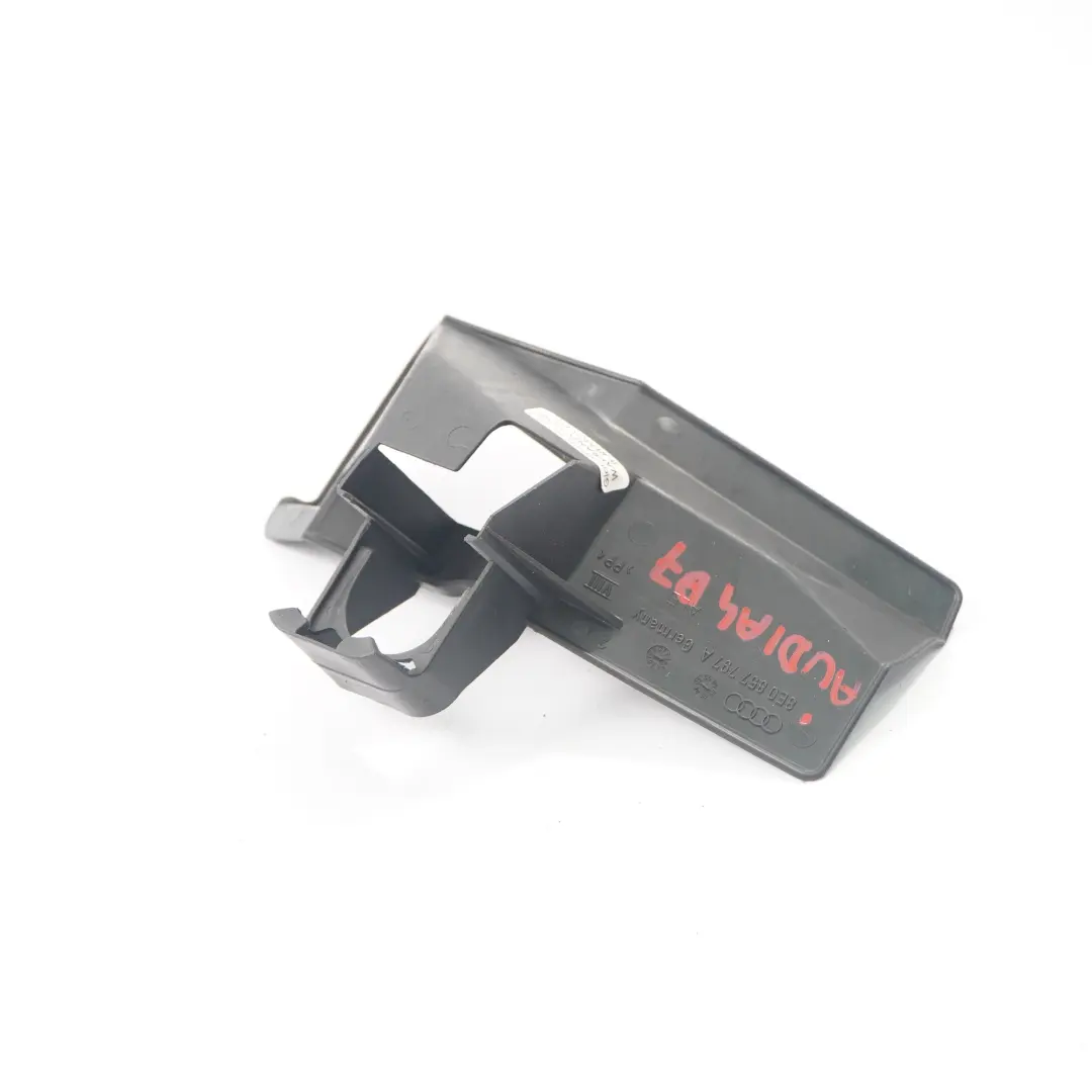 Belt Buckle Rear Middle Bracket Trim Cover to Audi A4 B7 Avant Seat with Part number 8E0857797A Audi A4 B7 Avant Seat Belt Buckle Rear Middle Bracket Trim Cover - SKU 8E0857797A - Part number 8E0857797A