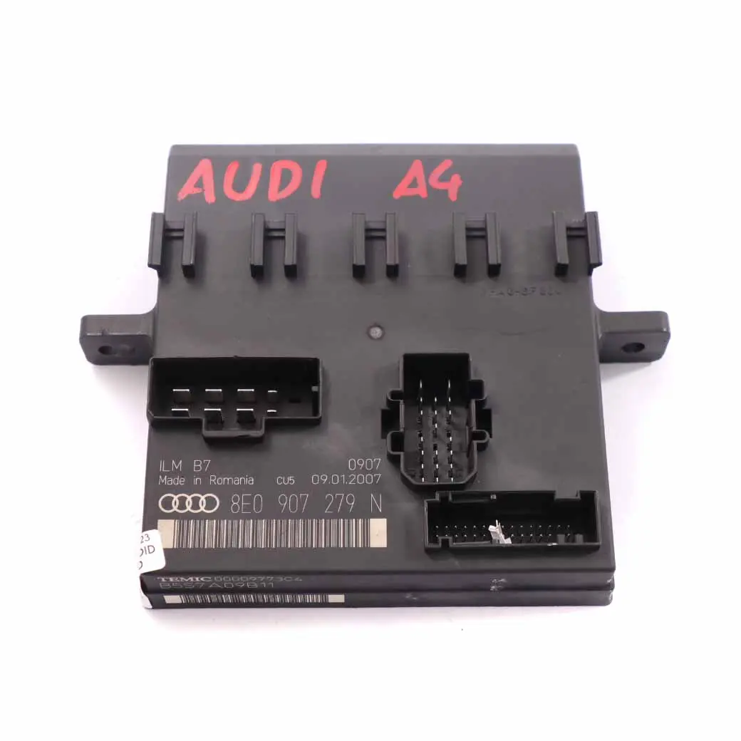Módulo Control Carrocería Audi A4 B7 BCM Confort Fuente Alimentación para con número de pieza 8E0907279N Módulo Control Carrocería Audi A4 B7 BCM Confort Fuente Alimentación - SKU 8E0907279N - Número de pieza 8E0907279N