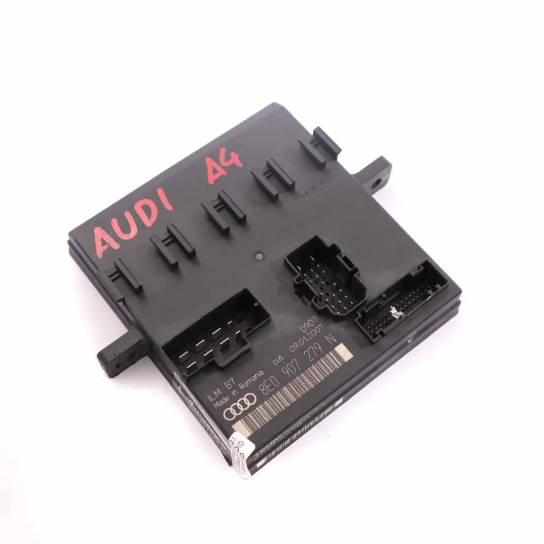 Moduł Sterownik Świateł do Audi A4 B7 o numerze 8E0907279N Audi A4 B7 Moduł Sterownik Świateł - SKU 8E0907279N - Numer Części 8E0907279N