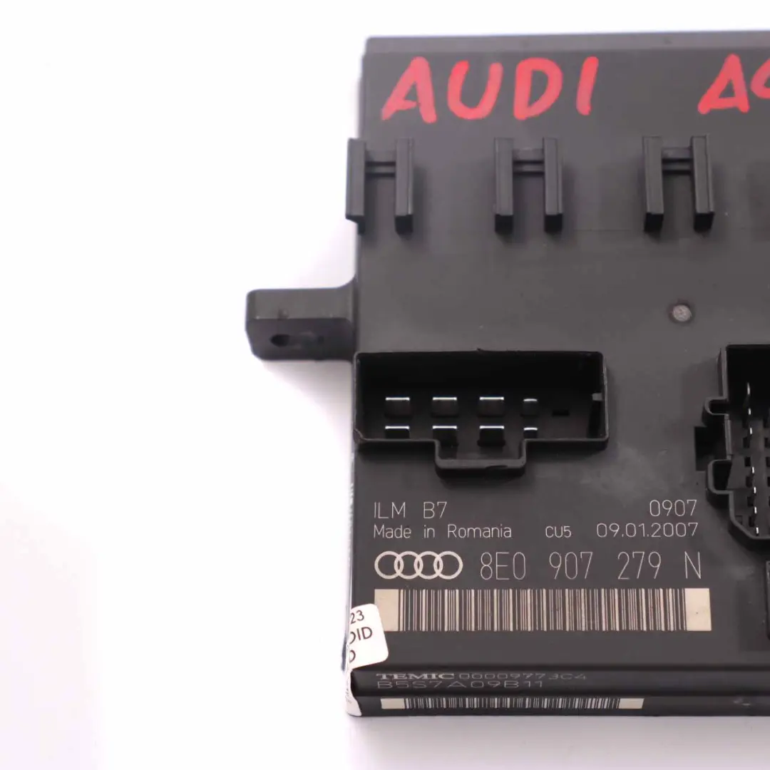 Audi A4 B7 Body Control Module BCM Comfort Control Unit Power Supply - SKU 8E0907279N - Part number 8E0907279N