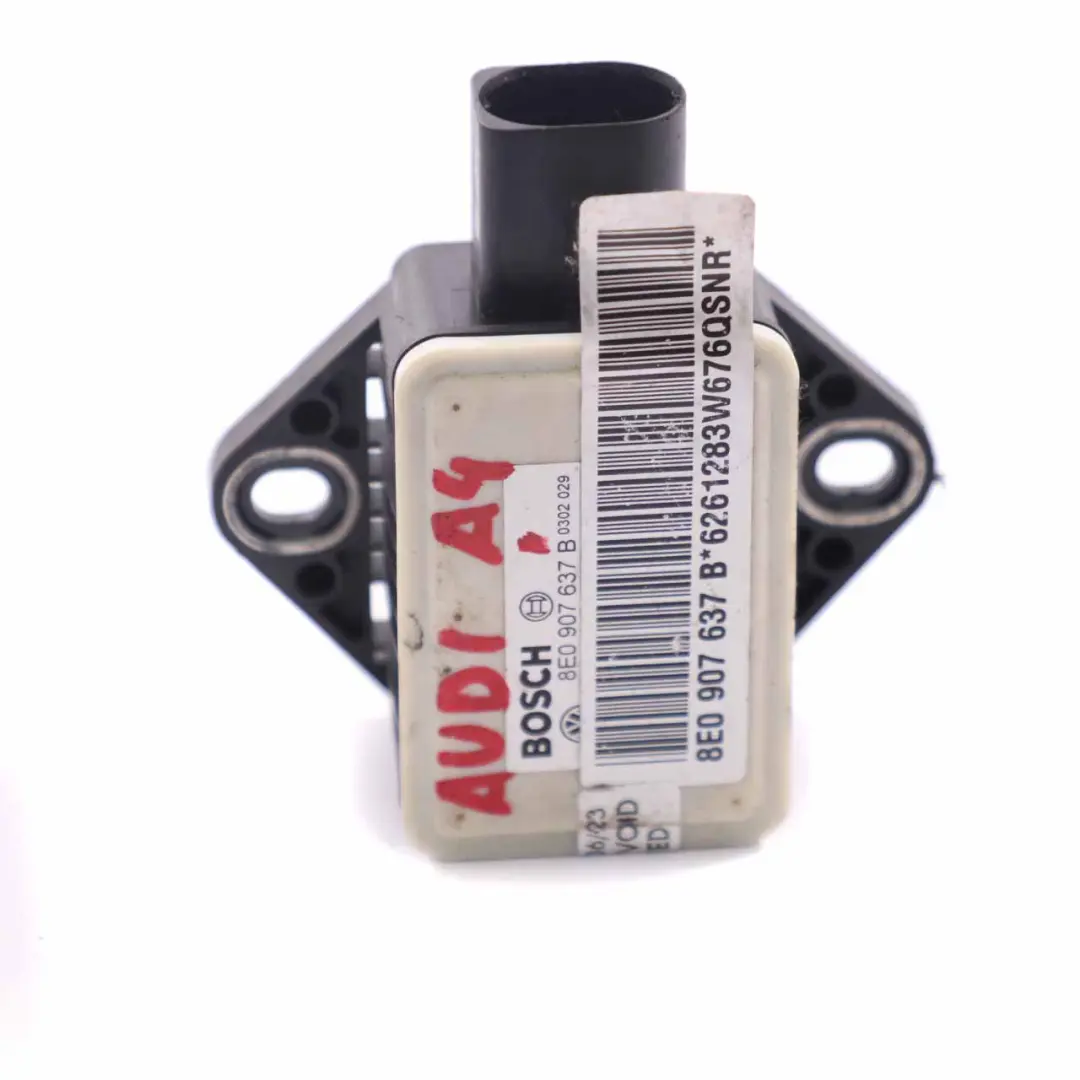 Audi A4 B7 YAW Sensor ESP Rotation Rate Acceleration Control Unit - SKU 8E0907637 - Part number 8E0907637