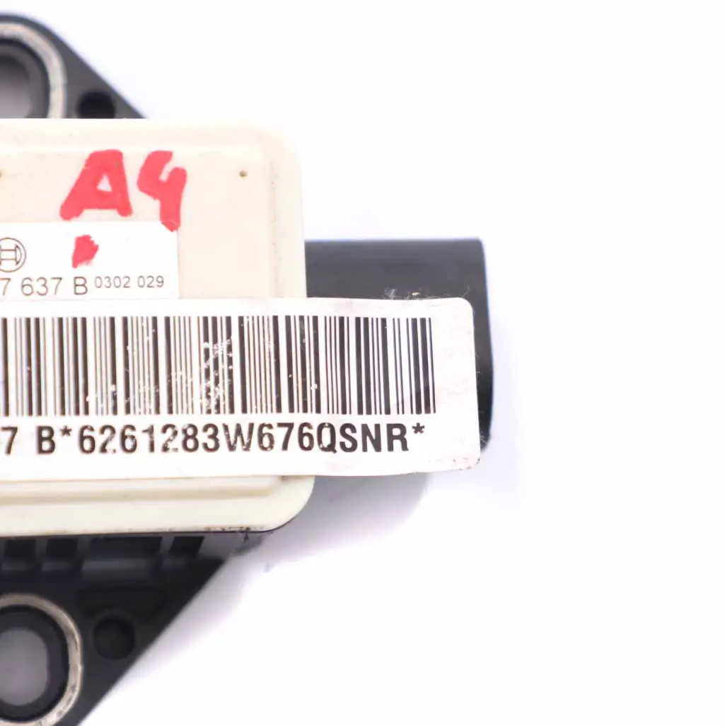 Sensore YAW ESP Velocità rotazione Unità controllo dell'accelerazione per Audi A4 B7 con numero di parte 8E0907637 Audi A4 B7 Sensore YAW ESP Velocità rotazione Unità controllo dell'accelerazione - SKU 8E0907637 - Numero di parte 8E0907637