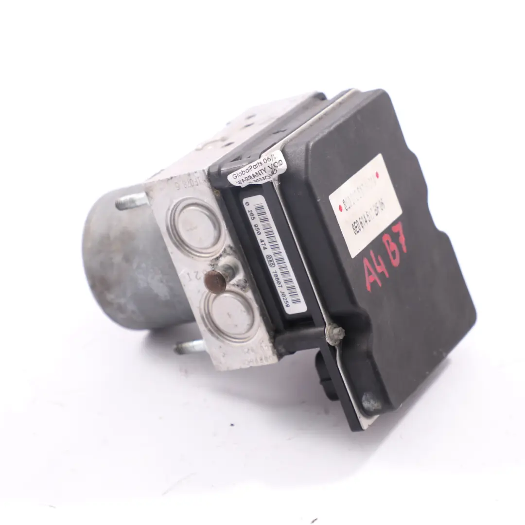 Audi A4 B7 Brake Pump ABS Module Hydraulic Control Braking Unit 014 - SKU 8E0910517H - Part number 8E0910517H014