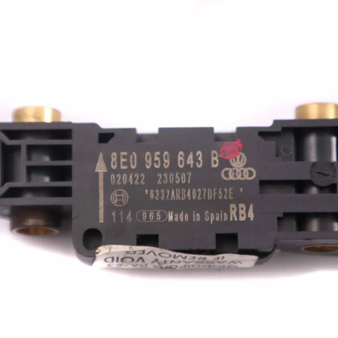 Audi A4 B7 Crash Impact Airbag Sensor Unit Module - SKU 8E0959643B - Part number 8E0959643B