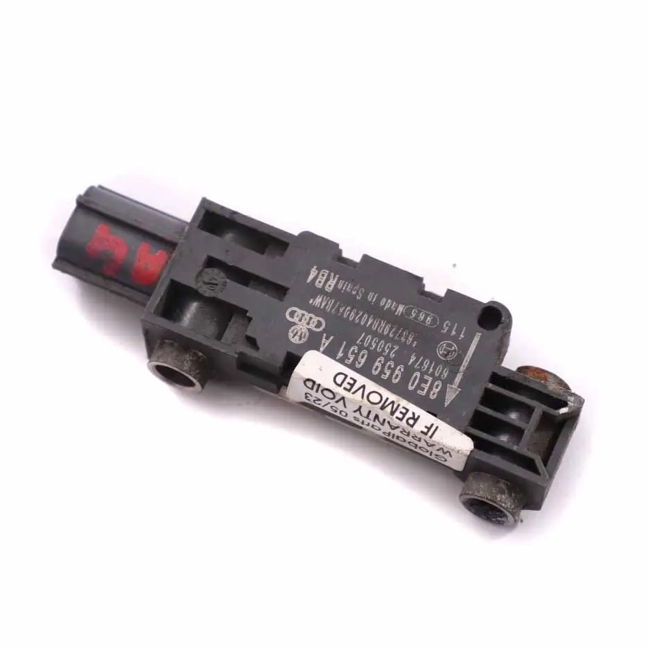 Airbag Impacto Delantero Sensor Unidad Módulo para Audi A4 B7 con número de pieza 8E0959651A Audi A4 B7 Airbag Impacto Delantero Sensor Unidad Módulo - SKU 8E0959651A - Número de pieza 8E0959651A