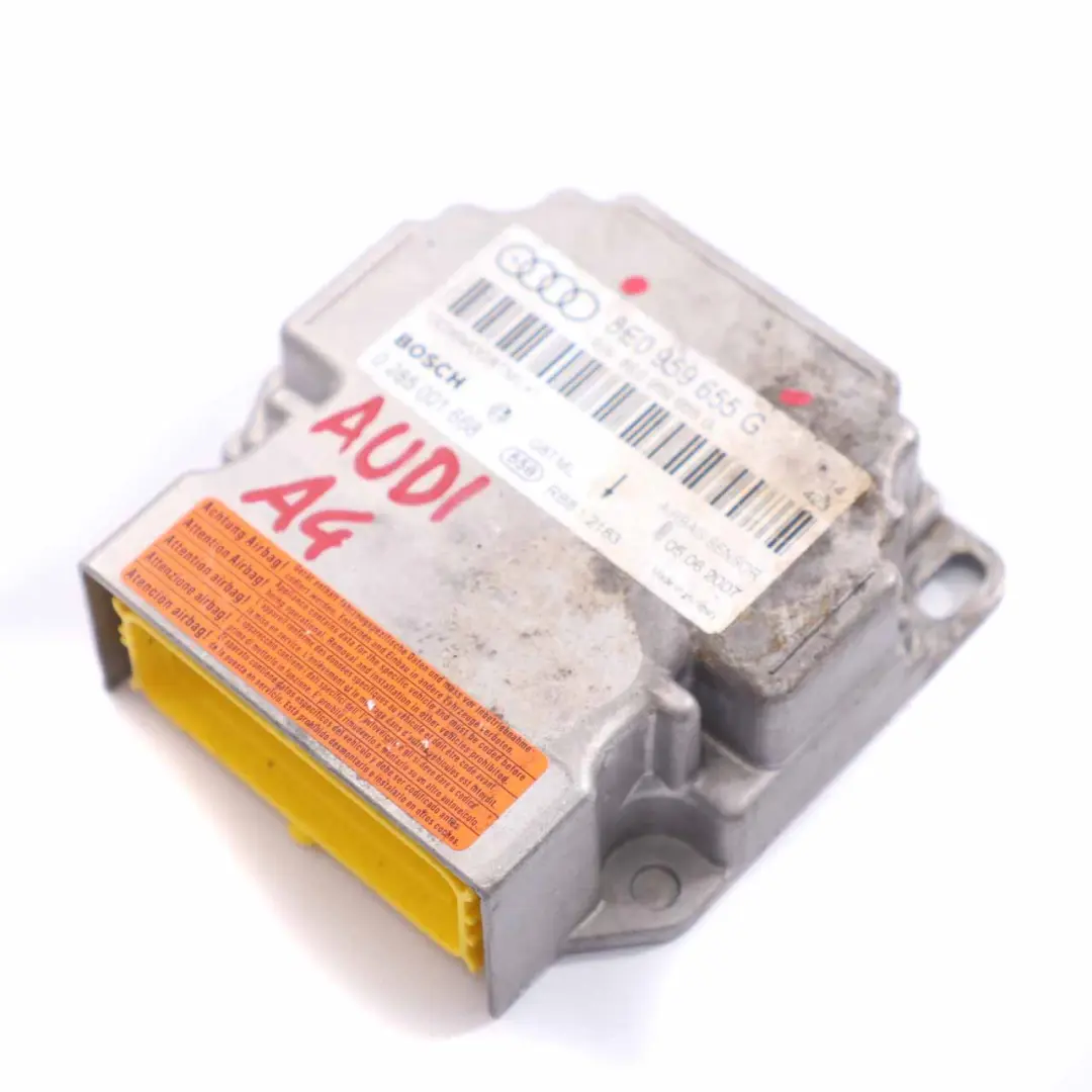  Module Airbag Audi A4 B6 B7 Unité contrôle Capteur collision Airbag - SKU 8E0959655G - Numéro de pièce 8E0959655G
