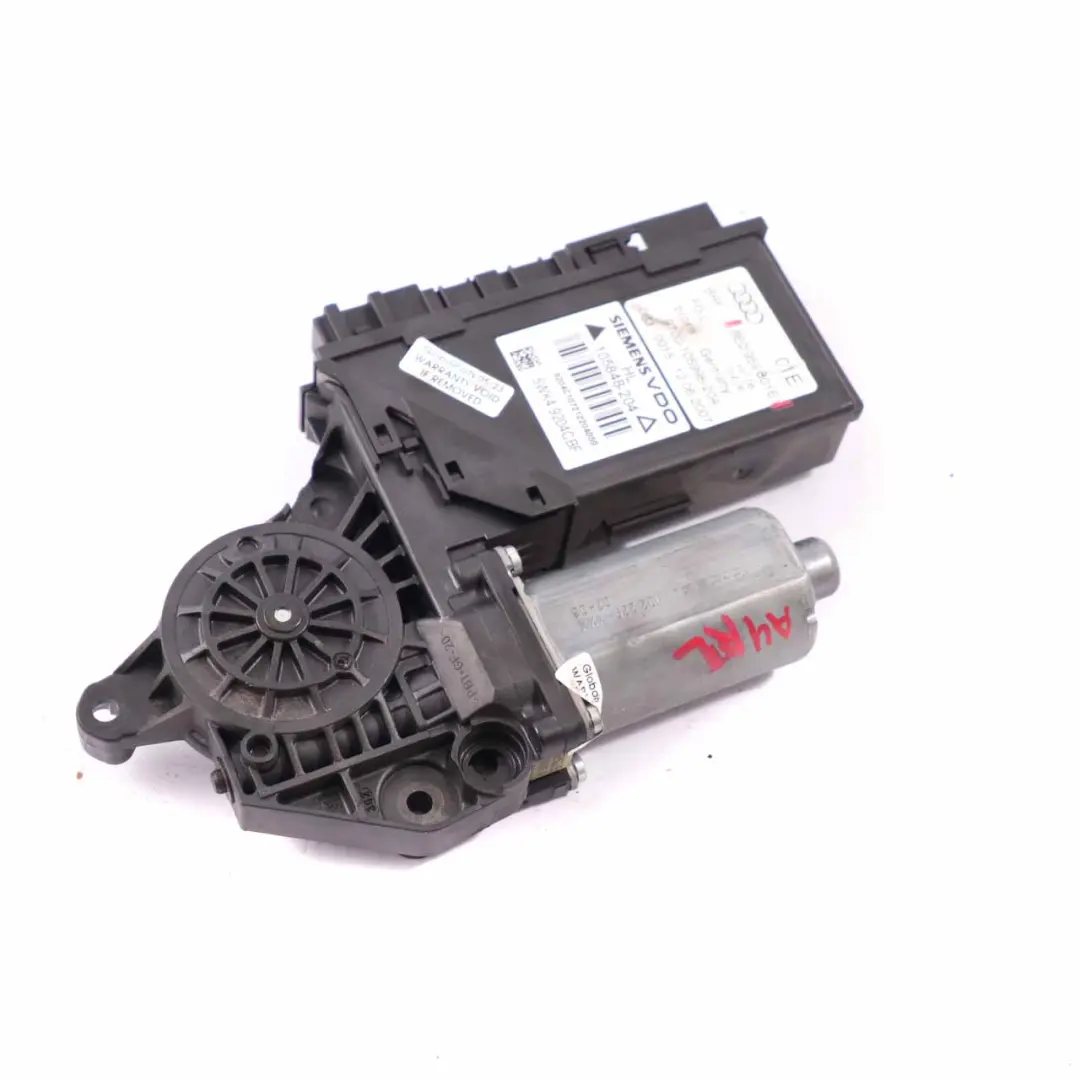 Window Lifter Motor Door Rear Left N/S Regulator Drive to Audi A4 B7 with Part number 8E0959801E Audi A4 B7 Window Lifter Motor Door Rear Left N/S Regulator Drive - SKU 8E0959801E - Part number 8E0959801E