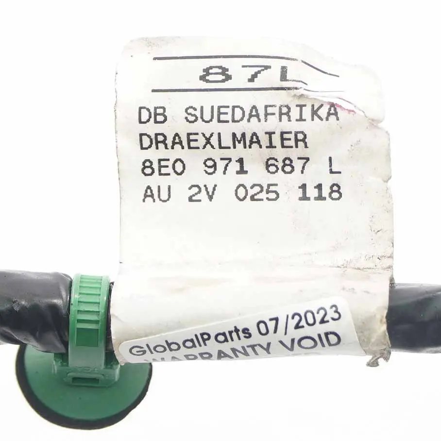 Faisceau de porte Câble de câblage arrière pour Audi A4 B7 à propos du numéro de pièce 8E1971687L Audi A4 B7 Faisceau de porte Câble de câblage arrière - SKU 8E1971687L - Numéro de pièce 8E1971687L