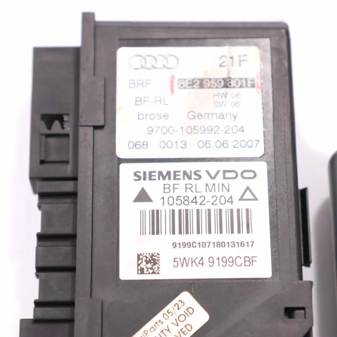 Audi A4 B7 Window Lifter Motor Door Front Left N/S Regulator Drive - SKU 8E2959801F - Part number 8E2959801F