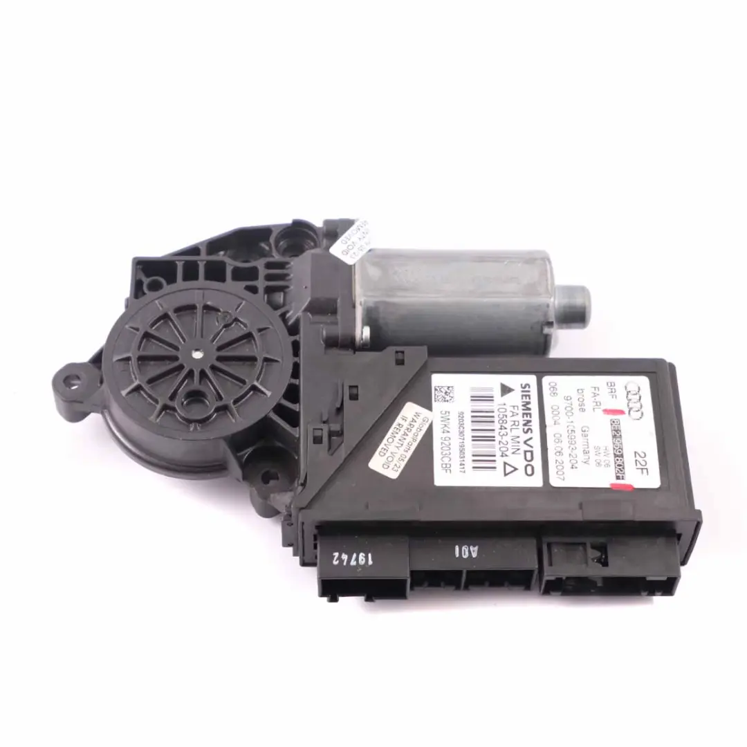  Motor Elevador Audi A4 B7 Delantero Derecho Puerta Accionamiento - SKU 8E2959802F - Número de pieza 8E2959802F