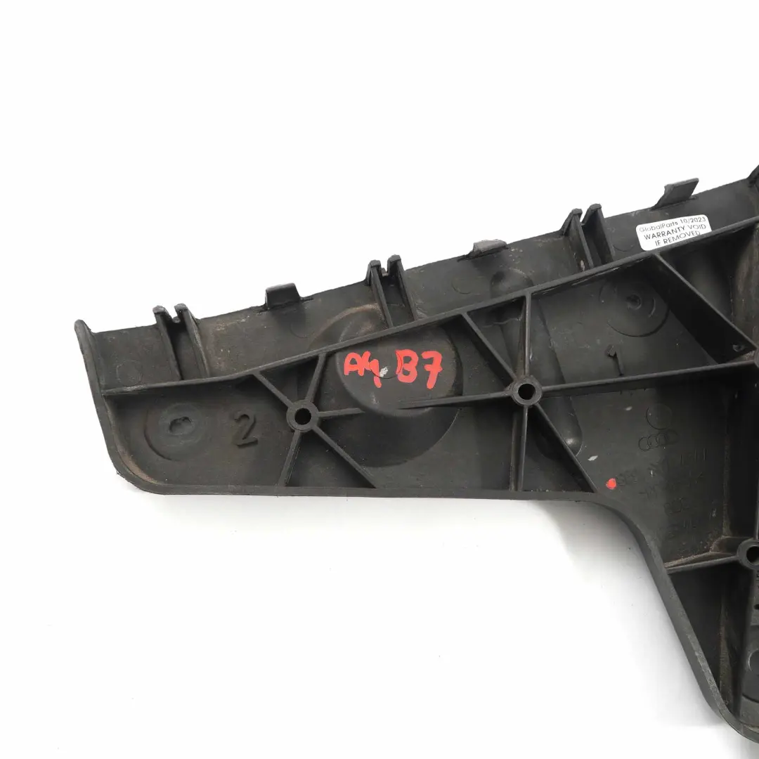 Soporte de parachoques lateral Guía trasera derecha para Audi A4 B7 con número de pieza 8E5807454A Audi A4 B7 Soporte de parachoques lateral Guía trasera derecha - SKU 8E5807454A - Número de pieza 8E5807454A