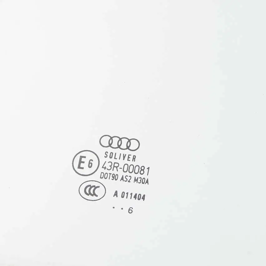 Vitre Audi A4 B7 Avant Porte Arrière Gauche Vitrage Vert AS2 pour à propos du numéro de pièce 8E5845025C Vitre Audi A4 B7 Avant Porte Arrière Gauche Vitrage Vert AS2 - SKU 8E5845025C - Numéro de pièce 8E5845025C