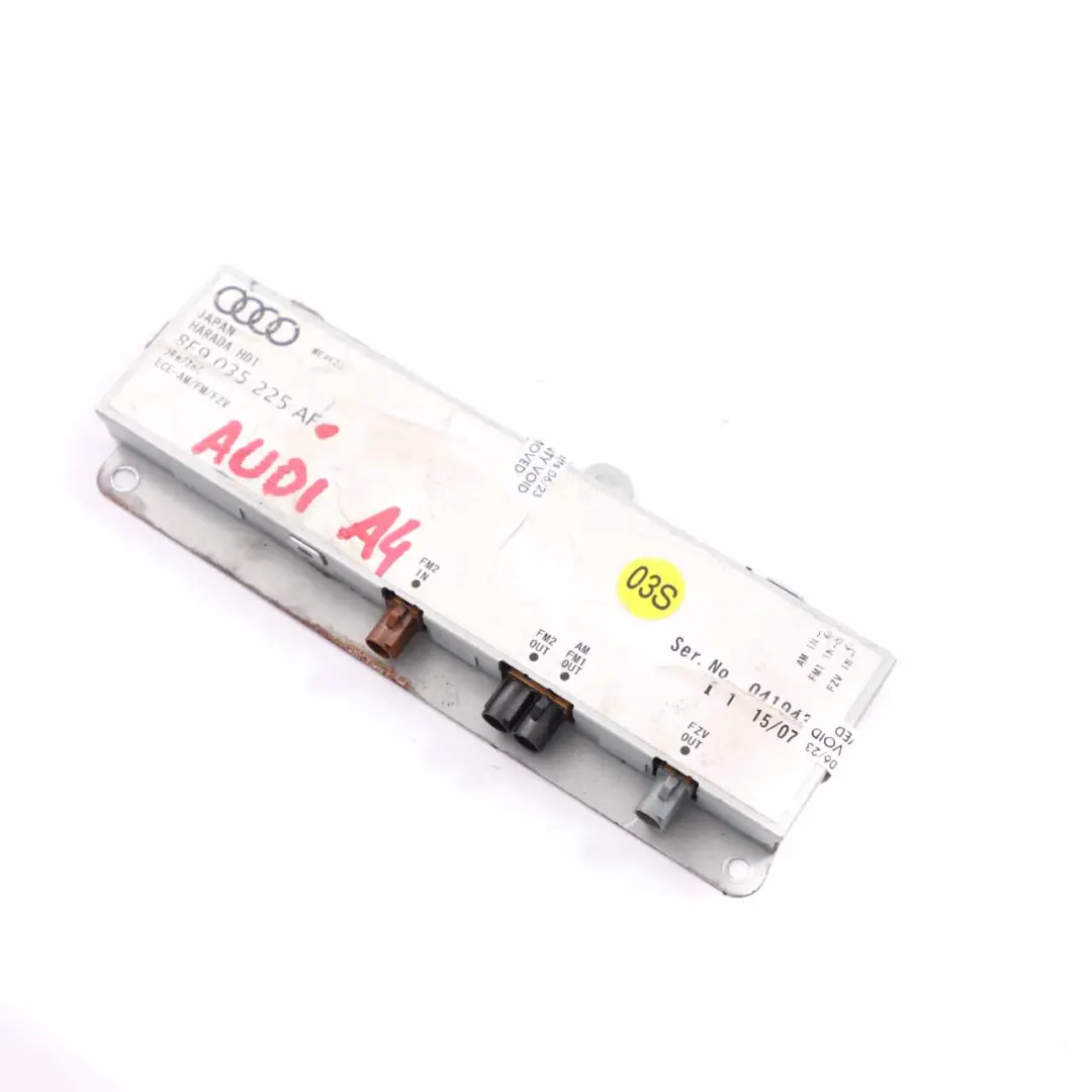 antenna amplificatore modulo di controllo per Audi A4 B7 con numero di parte 8E9035225AF Audi A4 B7 antenna amplificatore modulo di controllo - SKU 8E9035225AF - Numero di parte 8E9035225AF