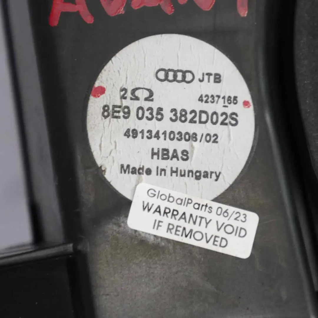 Audi A4 B7 Avant Caisson basse Central Bass Boîtier haut-parleur - SKU 8E9035382D02S - Numéro de pièce 8E9035382D02S