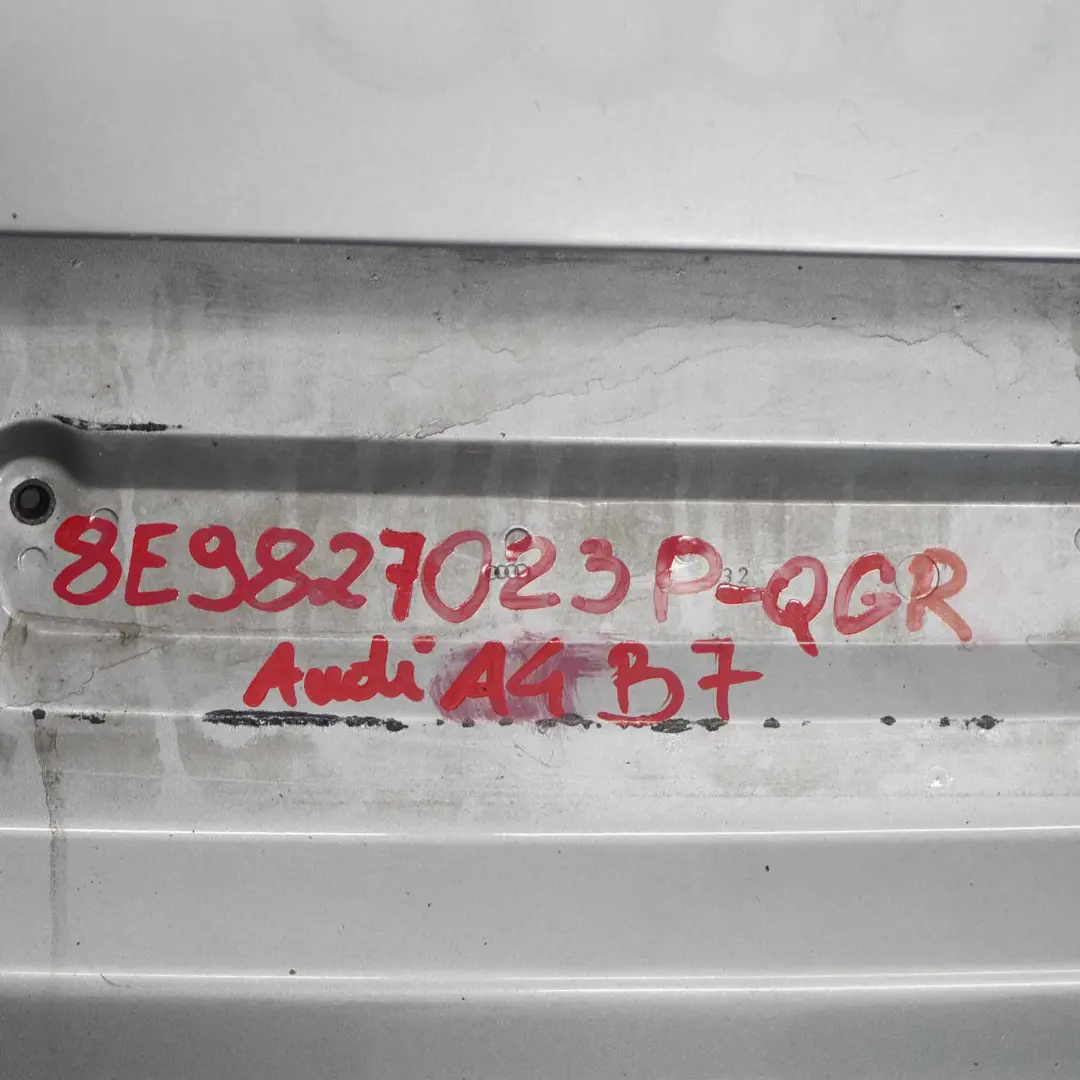 Boot Lid Tailgate Audi A4 B7 Avant Rear Trunk Lid Panel Quartz Grey - LY7G to with Part number 8E9827023P Boot Lid Tailgate Audi A4 B7 Avant Rear Trunk Lid Panel Quartz Grey - LY7G - SKU 8E9827023P-QGR - Part number 8E9827023P