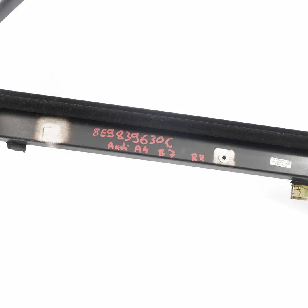 Audi A4 B7 Avant Tür fenster dichtung hinten rechts Abdeckung - SKU 8E9839630C - Teilenummer 8E9839630C