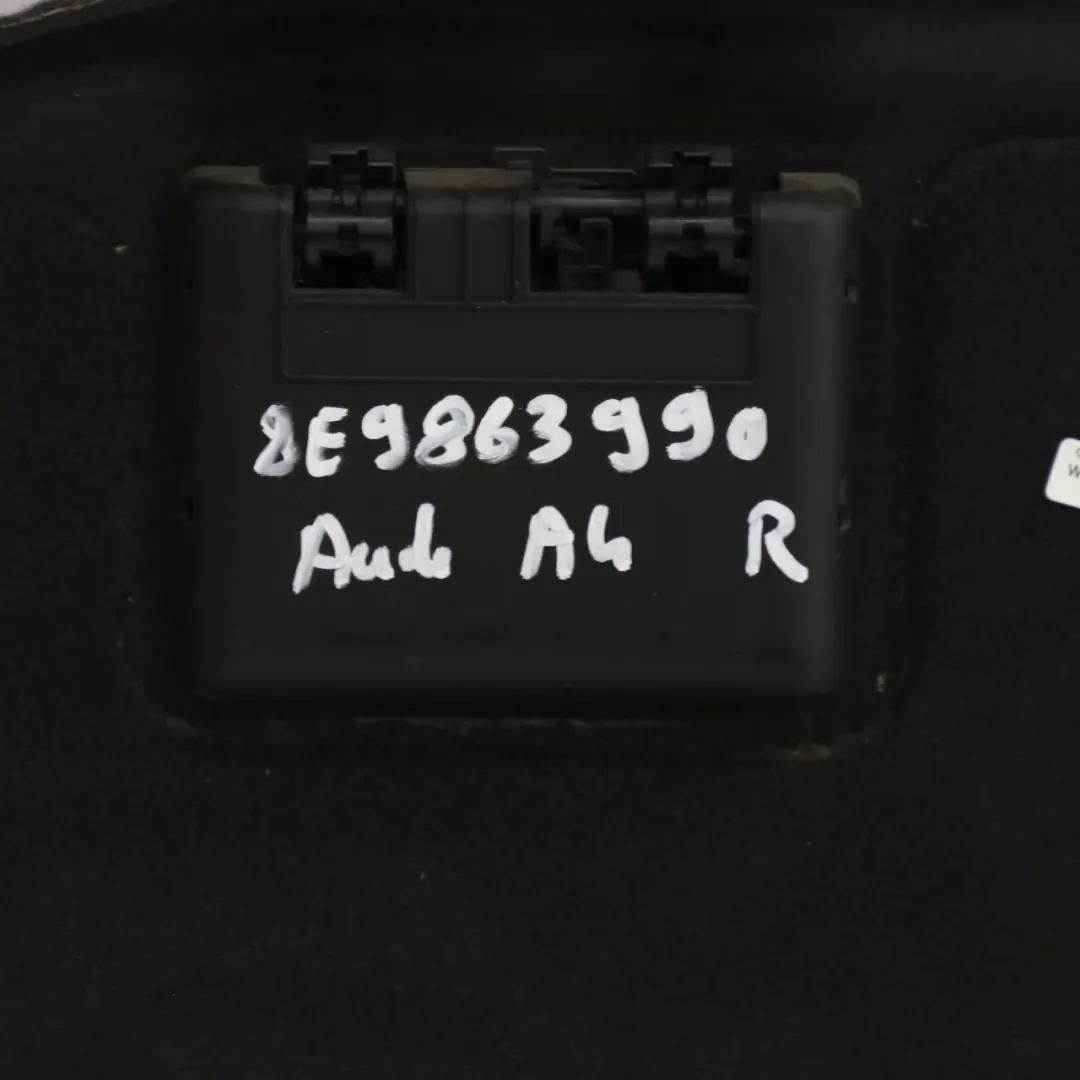 Boot Trunk Lateral Cover Panel Right O/S Compartment to Audi A4 B7 Avant with Part number 8E9863990 Audi A4 B7 Avant Boot Trunk Lateral Cover Panel Right O/S Compartment - SKU 8E9863990 - Part number 8E9863990