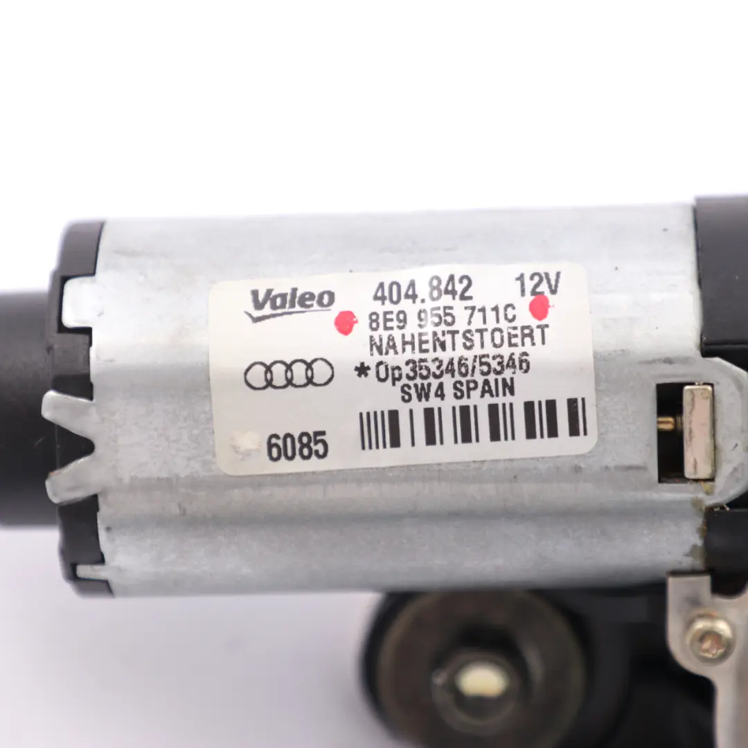  Moteur d'essuie-glace Audi A3 A4 A6 Unité d'actionnement hayon lunette arrière - SKU 8E9955711C - Numéro de pièce 8E9955711C