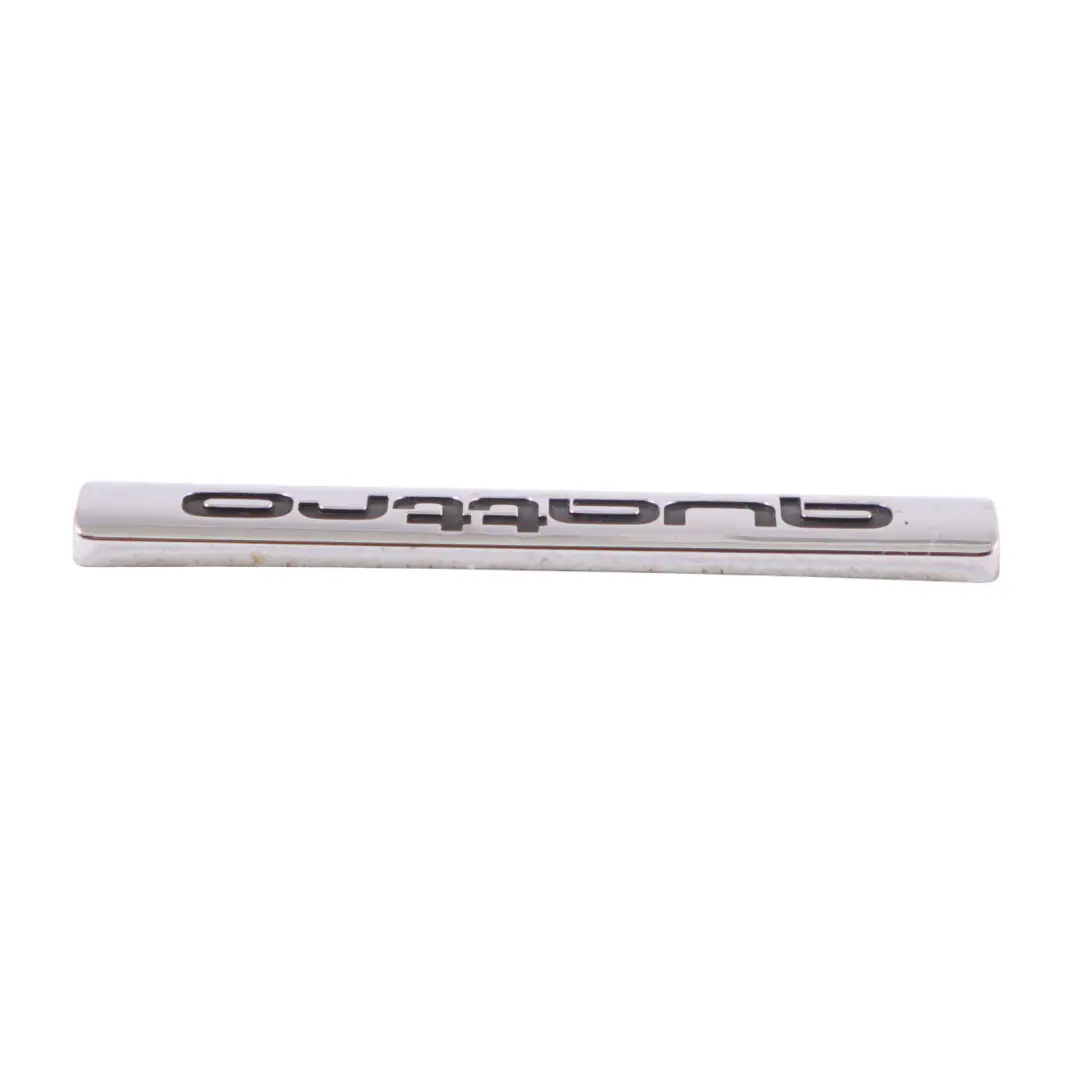 Audi A5 8T Trasero Tailgate Insignia Trunk Emblema QUATTRO Logo - SKU 8H0853737 - Número de pieza 8H0853737